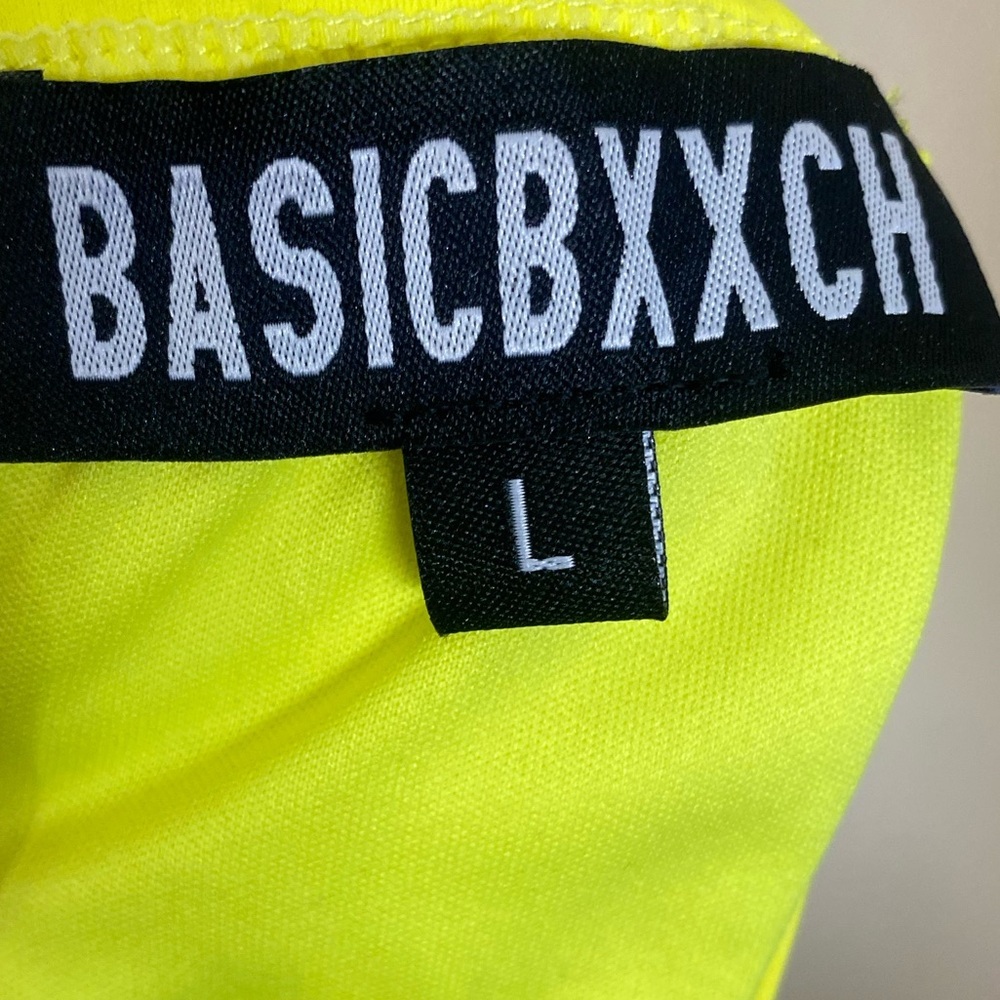 Basic Bxxch Neon Yellow 2Pc Bikini Nwt Large - Picture 5 of 5